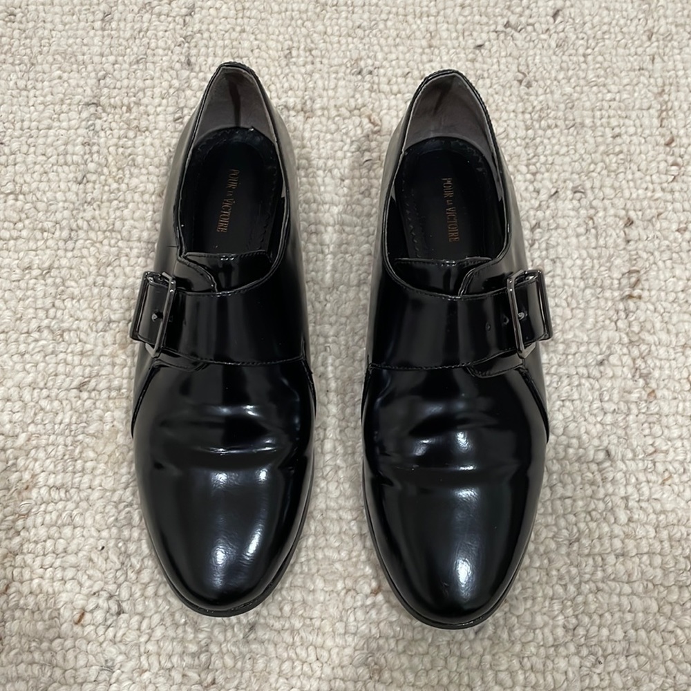 EUC Pour la Victoire loafer shoes flats black size 7